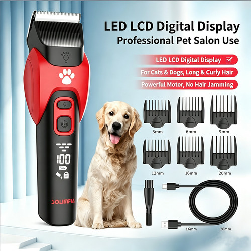 Led pet grooming - clipper, for