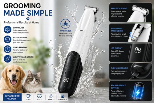 Dog clippers low noise - dog,
